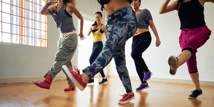 Women performing Wolly workout