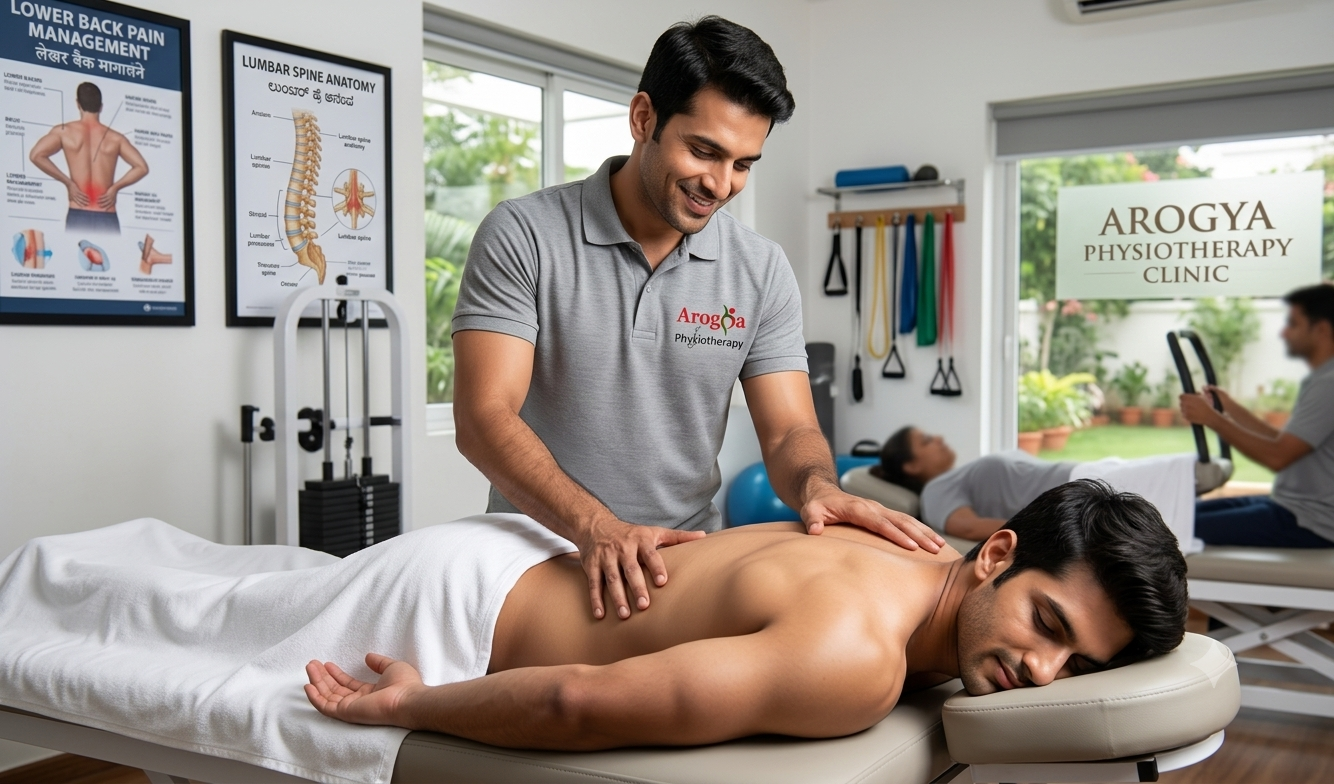 Arogya Physiotherapy clinic studio with therapy equipment